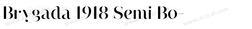 Brygada 1918 Semi Bo字体转换